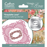 Crafter's Companion Vintage Rose Metal Die Exquisite Lace (NGA-VR-MD-ELA) (OUTLET)