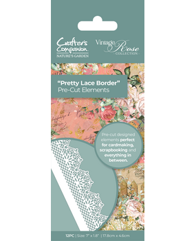 Crafter's Companion Vintage Rose Pre-cut Elements Pretty Lace Border (NGA-VR-QPCE-PLB) (OUTLET) Crafter's Companion Vintage Rose Pre-cut Elements Pretty Lace Border (NGA-VR-QPCE-PLB) (OUTLET)