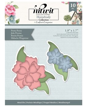 Crafter's Companion Homebody Metal Die Pretty Peony (NIT-HB-MD-PRPE) (OUTLET)