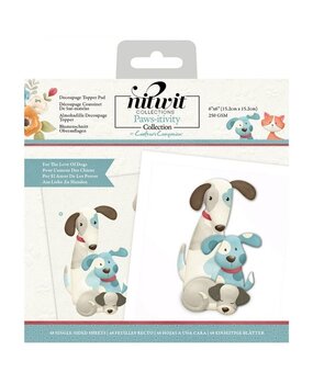 Crafter's Companion Pawsitivity For the Love of Dogs 6x6 Inch Die-Cut Dec. Topper Pad (NIT-PAW-DTP6DOG) (OUTLET)