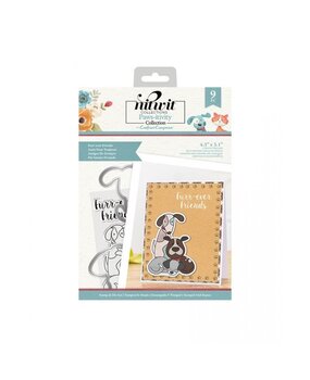 Crafter's Companion Pawsitivity Furr-ever Friends Stamp & Die Set (NIT-PAW-STD-FFR) (OUTLET)