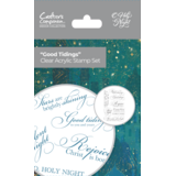 Crafter's Companion O' Holy Night Clear Stamp Good Tidings (OHN-CA-ST-GOOD) (OUTLET)