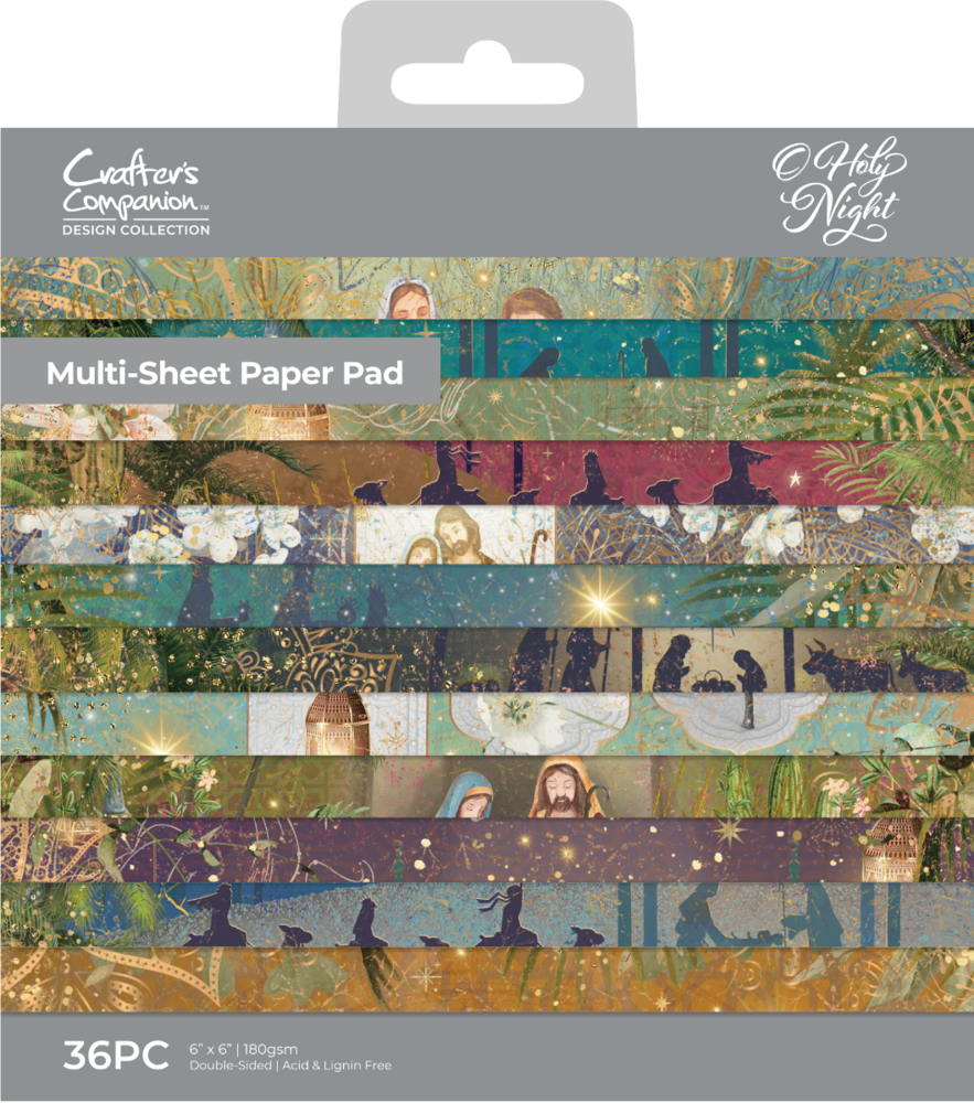 Crafter's Companion O' Holy Night 6x6 Inch Paper Pad (OHN-PAD6) (OUTLET) Crafter's Companion O' Holy Night 6x6 Inch Paper Pad (OHN-PAD6) (OUTLET)