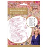 Crafter's Companion Bohemian Collection Clear Stamp Enchanting Floral Feather (S-BOH-CA-ST-ENFL) (OUTLET)
