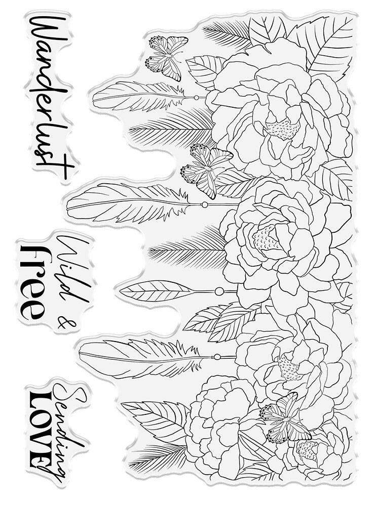 Crafter's Companion Bohemian Collection Clear Stamp Enchanting Floral Feather (S-BOH-CA-ST-ENFL) (OUTLET) Crafter's Companion Bohemian Collection Clear Stamp Enchanting Floral Feather (S-BOH-CA-ST-ENFL) (OUTLET)