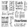 Crafter's Companion Bohemian Collection Clear Stamp Sentiment Harmony & Happiness (S-BOH-CA-ST-HAHA) (OUTLET)