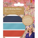Crafter's Companion Bohemian Collection Seam Binding Ribbon (3pcs) (S-BOH-SBRIB) (OUTLET)