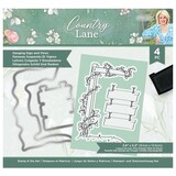 Crafter's Companion Country Lane Stamp & Die Hanging Sign and Vines (S-CLANE-STD-HSAV) (OUTLET)