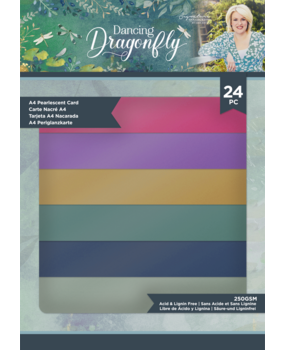 Crafter's Companion Dancing Dragonfly A4 Luxury Pearlescent Card Pack (S-DDF-LUX-PCPA4) (OUTLET) Crafter's Companion Dancing Dragonfly A4 Luxury Pearlescent Card Pack (S-DDF-LUX-PCPA4) (OUTLET)