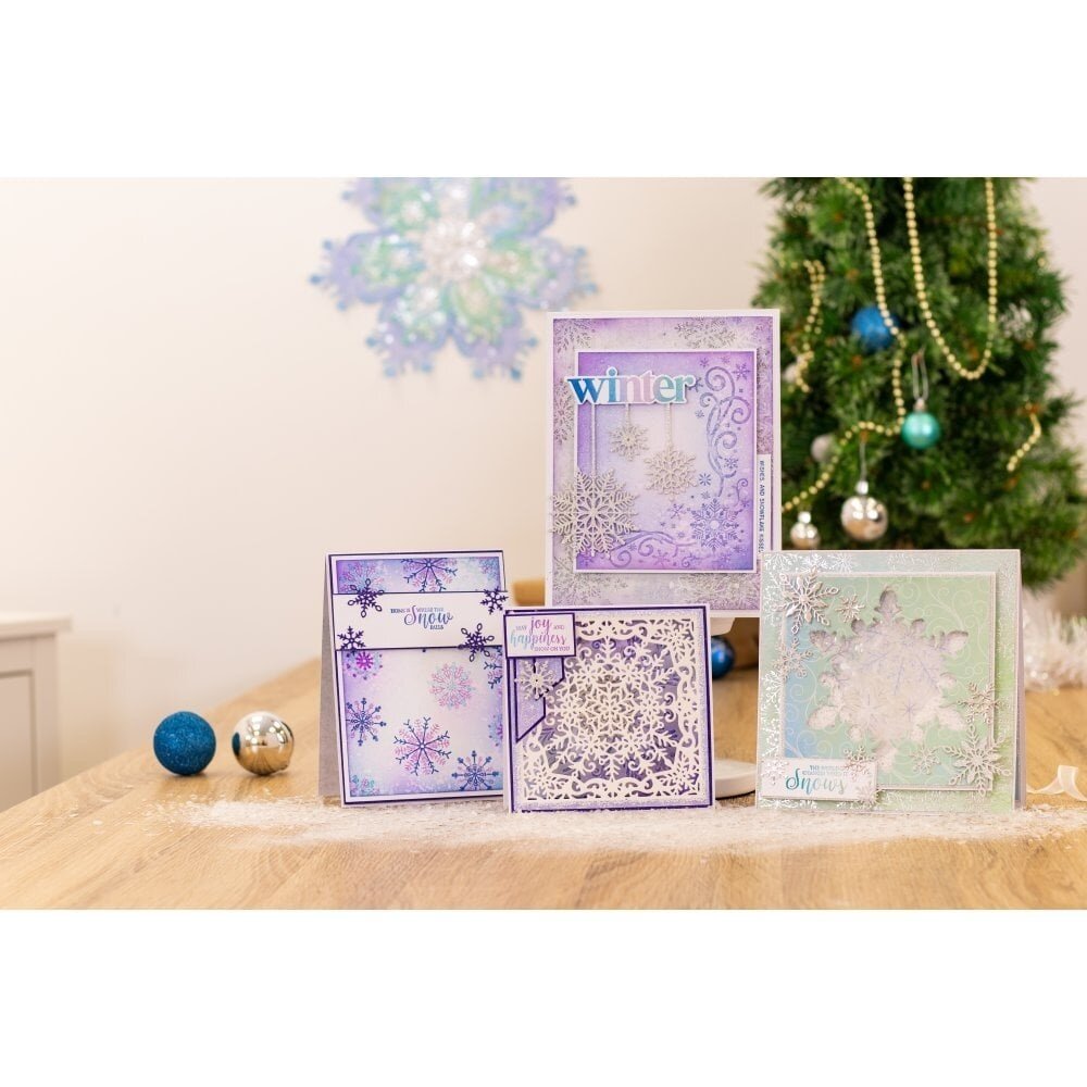 Crafter's Companion Glittering Snowflakes A4 Glitter Card Pack (S-GS-GLITTER) (OUTLET)