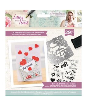 Crafter's Companion Letters from The Heart Lace Envelope Stamp & Die (S-LFTH-STD-LACE) (OUTLET) Crafter's Companion Letters from The Heart Lace Envelope Stamp & Die (S-LFTH-STD-LACE) (OUTLET)
