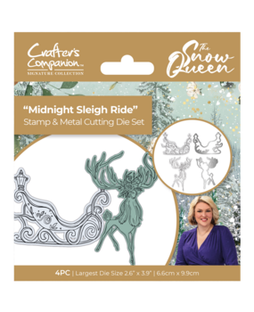 Crafter's Companion Sara Signature The Snow Queen Stamp and Die Midnight Sleigh Ride (S-SQ-STD-MSLR) (OUTLET)