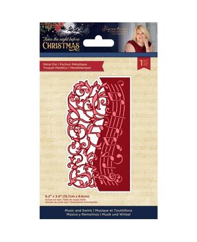 Crafter's Companion Twas the Night Before Christmas Metal Die Music and Swirls (S-TNBC-MD-MUSW) (OUTLET)