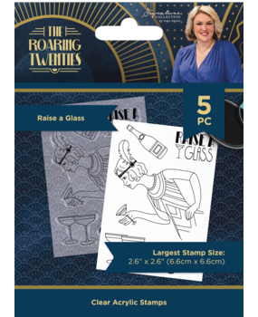 Crafter's Companion The Roaring Twenties Clear Stamp Raise a Glass (S-TRT-CA-ST-RAG) (OUTLET) Crafter's Companion The Roaring Twenties Clear Stamp Raise a Glass (S-TRT-CA-ST-RAG) (OUTLET)