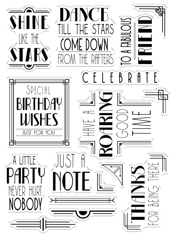 Crafter's Companion The Roaring Twenties Clear Stamp Shine Like the Stars (S-TRT-CA-ST-SLTS) (OUTLET) Crafter's Companion The Roaring Twenties Clear Stamp Shine Like the Stars (S-TRT-CA-ST-SLTS) (OUTLET)