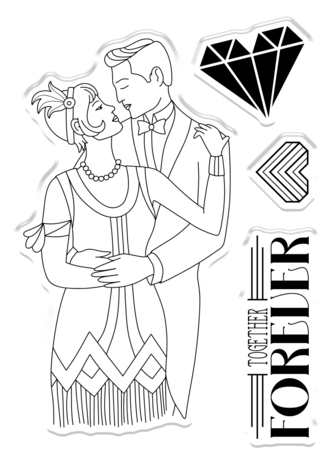 Crafter's Companion The Roaring Twenties Clear Stamp Together Forever (S-TRT-CA-ST-TOFO) (OUTLET) Crafter's Companion The Roaring Twenties Clear Stamp Together Forever (S-TRT-CA-ST-TOFO) (OUTLET)
