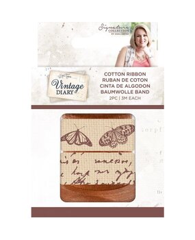 Crafter's Companion Vintage Diary Cotton Ribbon Pack (S-VD-RIB-COT) (OUTLET) Crafter's Companion Vintage Diary Cotton Ribbon Pack (S-VD-RIB-COT) (OUTLET)