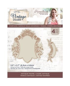 Crafter's Companion Vintage Diary Antique Frame Stamp & Die (S-VD-STD-ANTFR) (OUTLET)