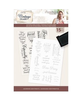 Crafter's Companion Vintage Diary Adorning Sentiments Clear Stamps (S-VD-STP-ADOR) (OUTLET) Crafter's Companion Vintage Diary Adorning Sentiments Clear Stamps (S-VD-STP-ADOR) (OUTLET)