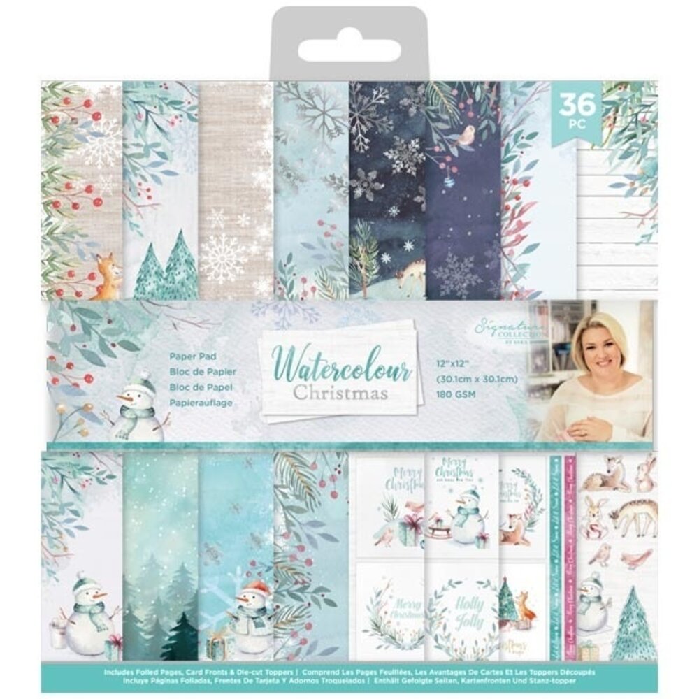 Crafter's Companion Watercolour Christmas 12x12 Inch Paper Pad (S-WC-PAD12) (OUTLET) Crafter's Companion Watercolour Christmas 12x12 Inch Paper Pad (S-WC-PAD12) (OUTLET)