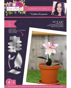 Crafter's Companion Arts 'n Flowers Garden Florals Metal Dies Lily (SCC-AF-GFL-MD-LILY) (OUTLET)