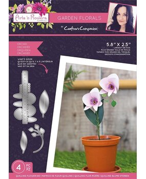 Crafter's Companion Arts 'n Flowers Garden Florals Metal Dies Orchid (SCC-AF-GFL-MD-ORCH) (OUTLET)