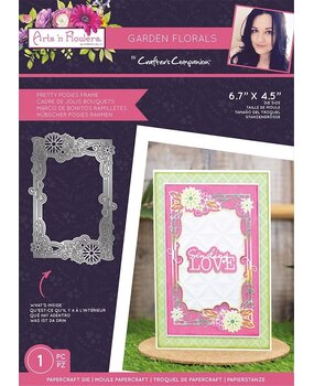 Crafter's Companion Arts 'n Flowers Garden Florals Metal Dies Pretty Posies Frame (SCC-AF-GFL-MD-PRPO) (OUTLET)