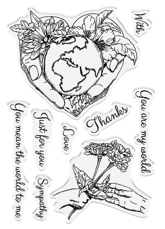 Crafter's Companion Mother Earth Clear Stamp You are my World (SD-ME-STP-YAMW) (OUTLET) Crafter's Companion Mother Earth Clear Stamp You are my World (SD-ME-STP-YAMW) (OUTLET)