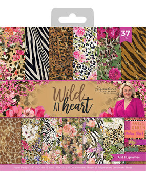 Crafter's Companion Wild at Heart 6x6 Inch Pad (SIG-WAH-PAD6) (OUTLET) Crafter's Companion Wild at Heart 6x6 Inch Pad (SIG-WAH-PAD6) (OUTLET)