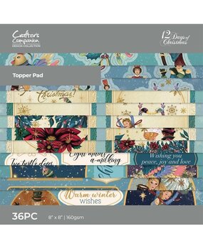 Crafter's Companion Twelve Days of Christmas 8x8 Inch Topper Pad (TDC-QTOP8) (OUTLET) Crafter's Companion Twelve Days of Christmas 8x8 Inch Topper Pad (TDC-QTOP8) (OUTLET)