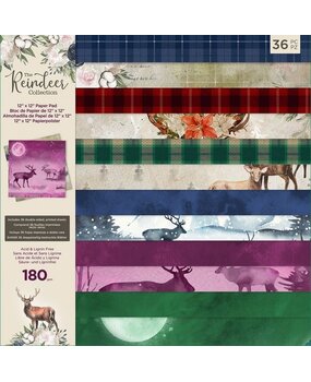 Crafter's Companion The Reindeer Collection 12x12 Inch Paper Pad (TRC-PAD12) (OUTLET) Crafter's Companion The Reindeer Collection 12x12 Inch Paper Pad (TRC-PAD12) (OUTLET)