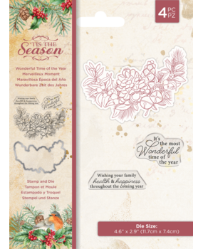 Crafter's Companion Tis the Season Stamp & Die Wonderful Time of the Year (TTS-STD-WTOTY) (OUTLET) Crafter's Companion Tis the Season Stamp & Die Wonderful Time of the Year (TTS-STD-WTOTY) (OUTLET)