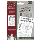 Crafter's Companion Vintage Snowman Clear Stamp Winter Wonderland (VINSN-ST-CA-WIWON) (OUTLET)