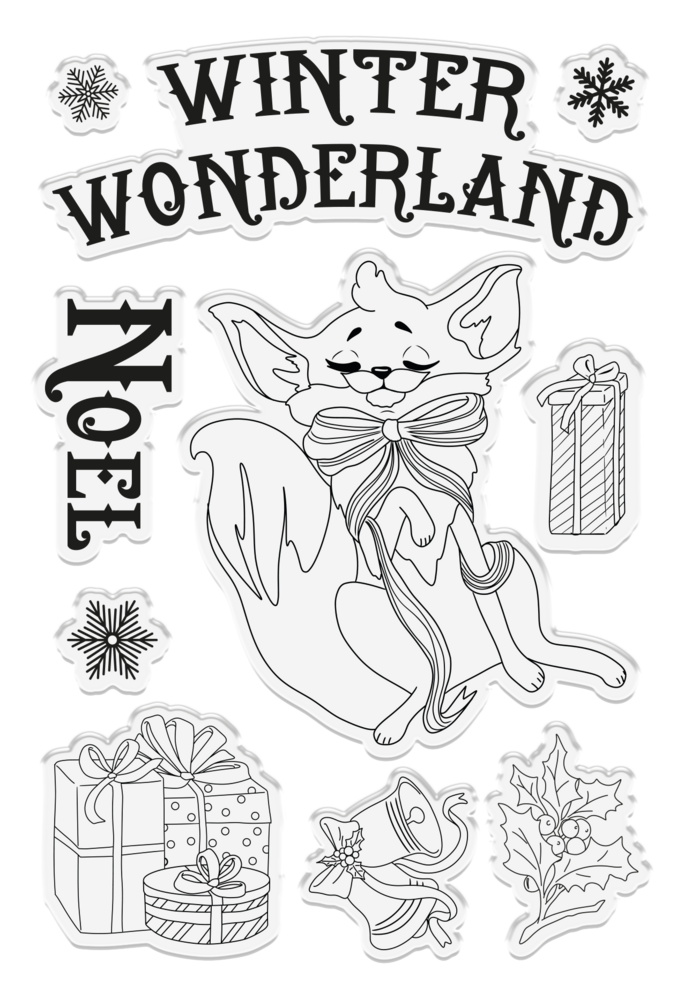 Crafter's Companion Vintage Snowman Clear Stamp Winter Wonderland (VINSN-ST-CA-WIWON) (OUTLET)