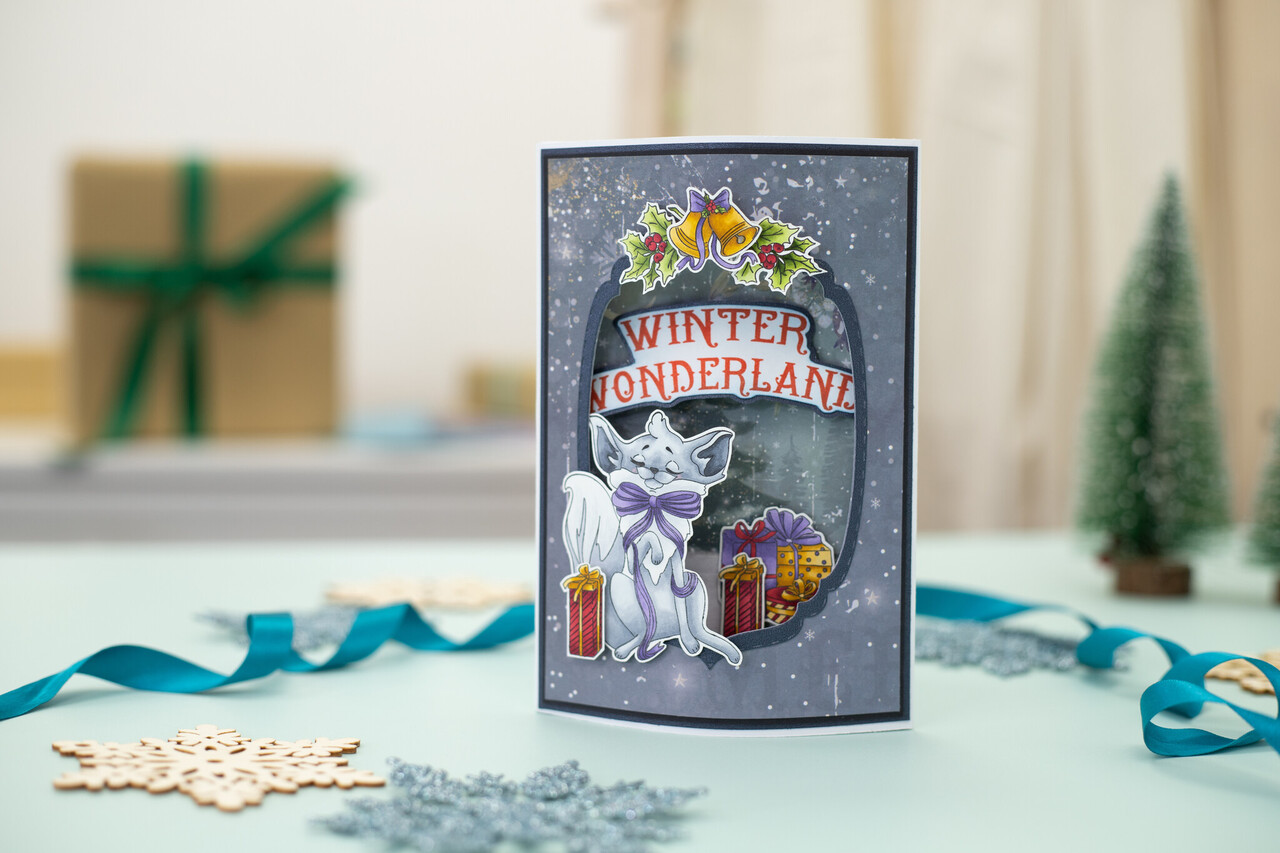 Crafter's Companion Vintage Snowman Clear Stamp Winter Wonderland (VINSN-ST-CA-WIWON) (OUTLET)