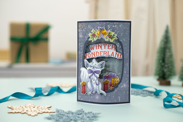 Crafter's Companion Vintage Snowman Clear Stamp Winter Wonderland (VINSN-ST-CA-WIWON) (OUTLET)