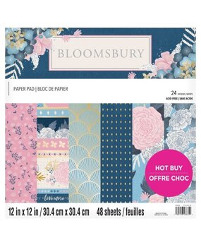 Craft Smith Bloomsbury 12x12 Inch Paper Pad (MSE7223) (OUTLET) Craft Smith Bloomsbury 12x12 Inch Paper Pad (MSE7223) (OUTLET)
