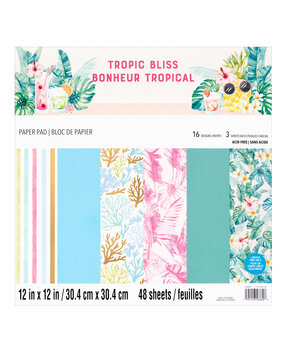 Craft Smith Tropical Bliss 12x12 Inch Paper Pad (MSE7835) (OUTLET) Craft Smith Tropical Bliss 12x12 Inch Paper Pad (MSE7835) (OUTLET)