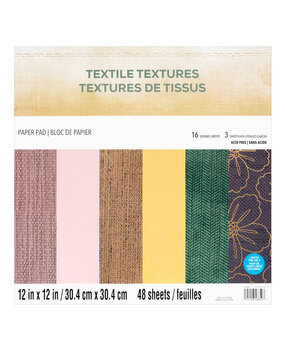 Craft Smith Textile Textures 12x12 Inch Paper Pad (MSE7929) (OUTLET) Craft Smith Textile Textures 12x12 Inch Paper Pad (MSE7929) (OUTLET)