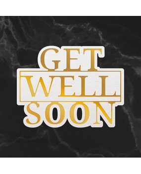 Couture Creations Get Well Soon Sentiment Mini Cut, Foil and Emboss Dies (CO726712) (OUTLET) Couture Creations Get Well Soon Sentiment Mini Cut, Foil and Emboss Dies (CO726712) (OUTLET)