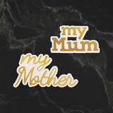 Couture Creations My Mum Sentiments Mini Cut, Foil and Emboss Dies (CO726713) (OUTLET)