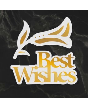Couture Creations Best Wishes Sentiment Mini Cut, Foil and Emboss Dies (CO726716) (OUTLET) Couture Creations Best Wishes Sentiment Mini Cut, Foil and Emboss Dies (CO726716) (OUTLET)