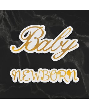 Couture Creations Newborn Sentiment Mini Cut, Foil and Emboss Dies (CO726726) (OUTLET) Couture Creations Newborn Sentiment Mini Cut, Foil and Emboss Dies (CO726726) (OUTLET)