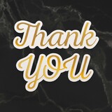 Couture Creations Thank You Sentiment Mini Cut, Foil and Emboss Die (CO726729) (OUTLET)