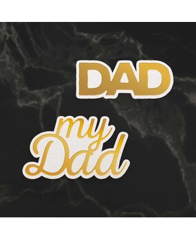 Couture Creations My Dad Sentiment Mini Cut, Foil and Emboss Dies (CO726731) (OUTLET) Couture Creations My Dad Sentiment Mini Cut, Foil and Emboss Dies (CO726731) (OUTLET)