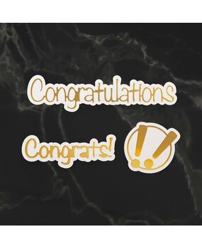Couture Creations Congrats! Sentiment Mini Cut, Foil and Emboss Dies (CO726734) (OUTLET) Couture Creations Congrats! Sentiment Mini Cut, Foil and Emboss Dies (CO726734) (OUTLET)