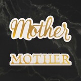 Couture Creations Mother Sentiment Mini Cut, Foil and Emboss Dies (CO726737) (OUTLET)