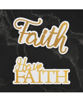 Couture Creations Have Faith Sentiment Mini Cut, Foil and Emboss Dies (CO726739) (OUTLET) Couture Creations Have Faith Sentiment Mini Cut, Foil and Emboss Dies (CO726739) (OUTLET)