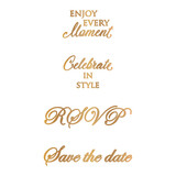 Couture Creations Small Sentiments Collection Hotfoil Stamps (4pc) (CO726847) (OUTLET)