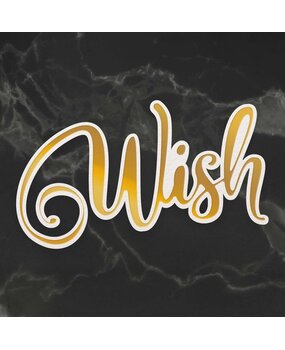 Couture Creations Wish Cut, Foil and Emboss Die (CO726951) (OUTLET)